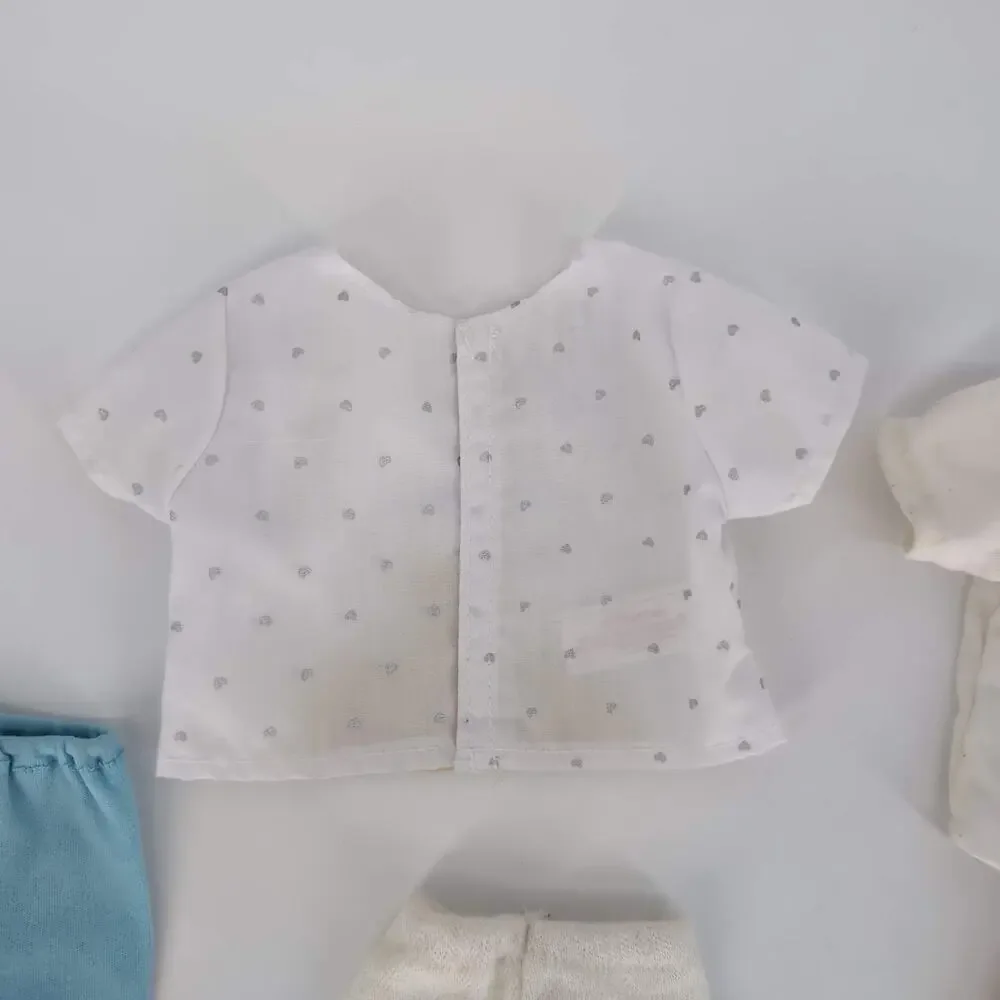 8 + 1 Piece Doll Clothing Bundle - 4 Short Sleeve Tops & 4 Bottoms for 18
